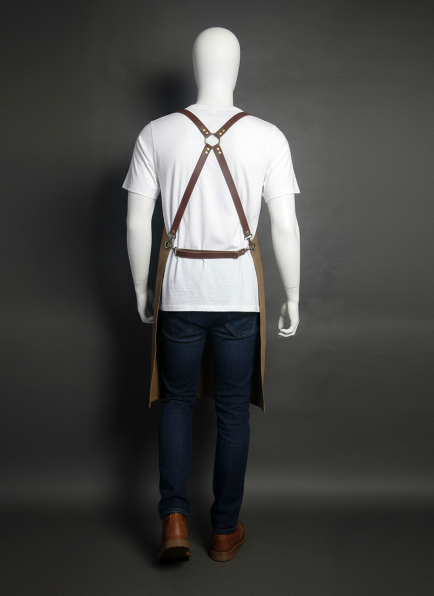 PRESTIGE BIB APRON - TOFFEE - Gambar 3