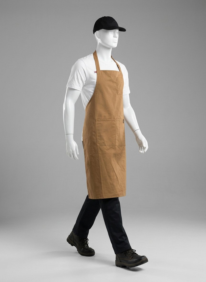 SIGNATURE CHEF APRON - CHESNUT - Gambar 2