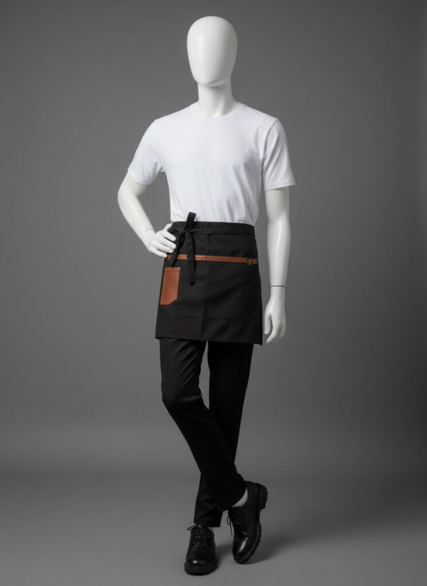 PRESTIGE WAIST APRON - BLACK