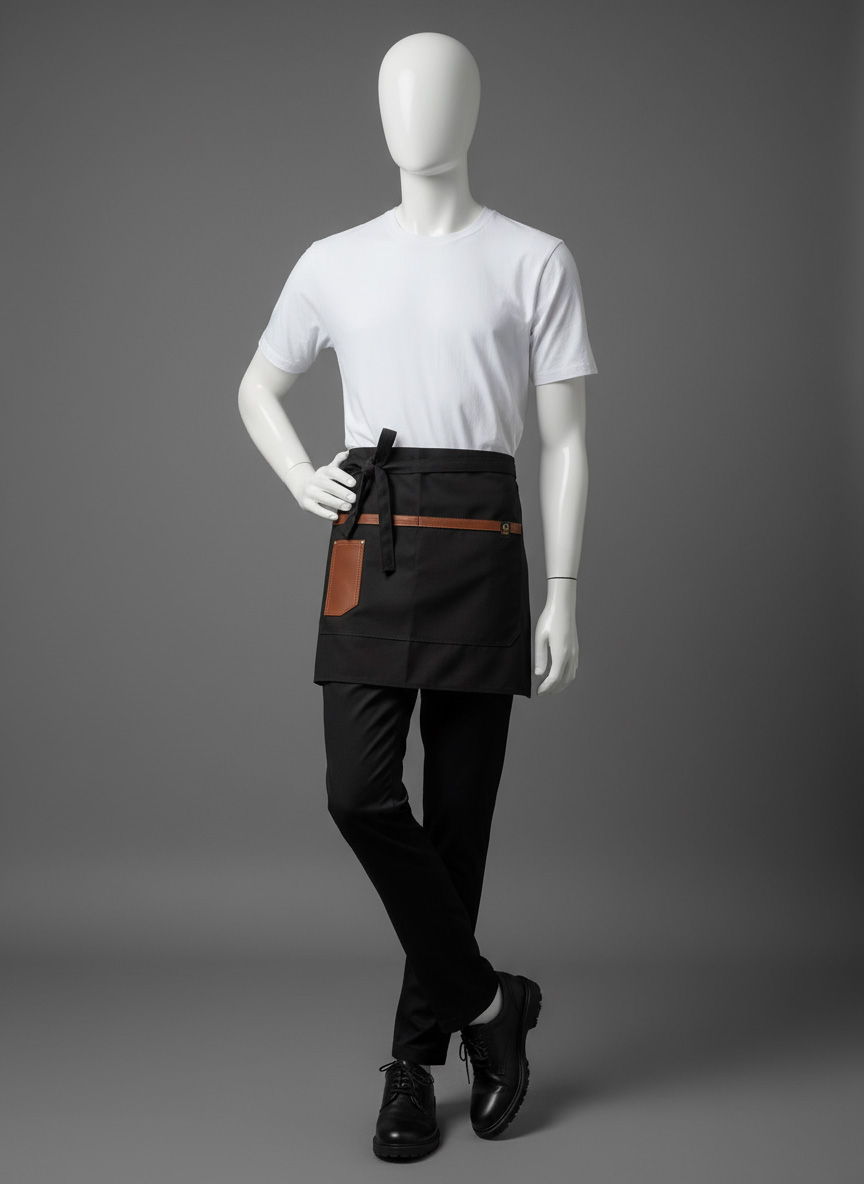 PRESTIGE WAIST APRON - BLACK